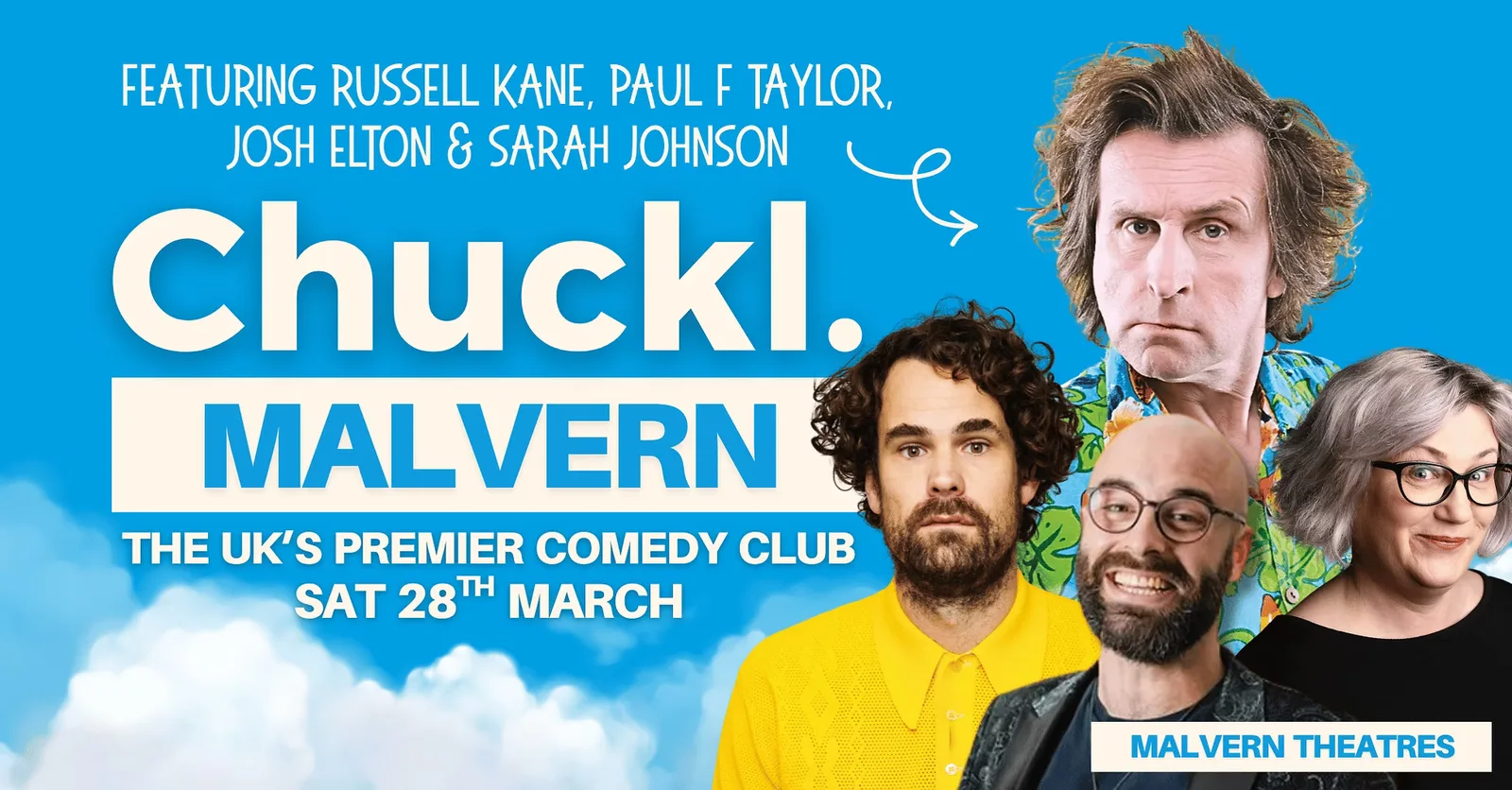 Chuckl. Malvern with headliner Milton Jones
