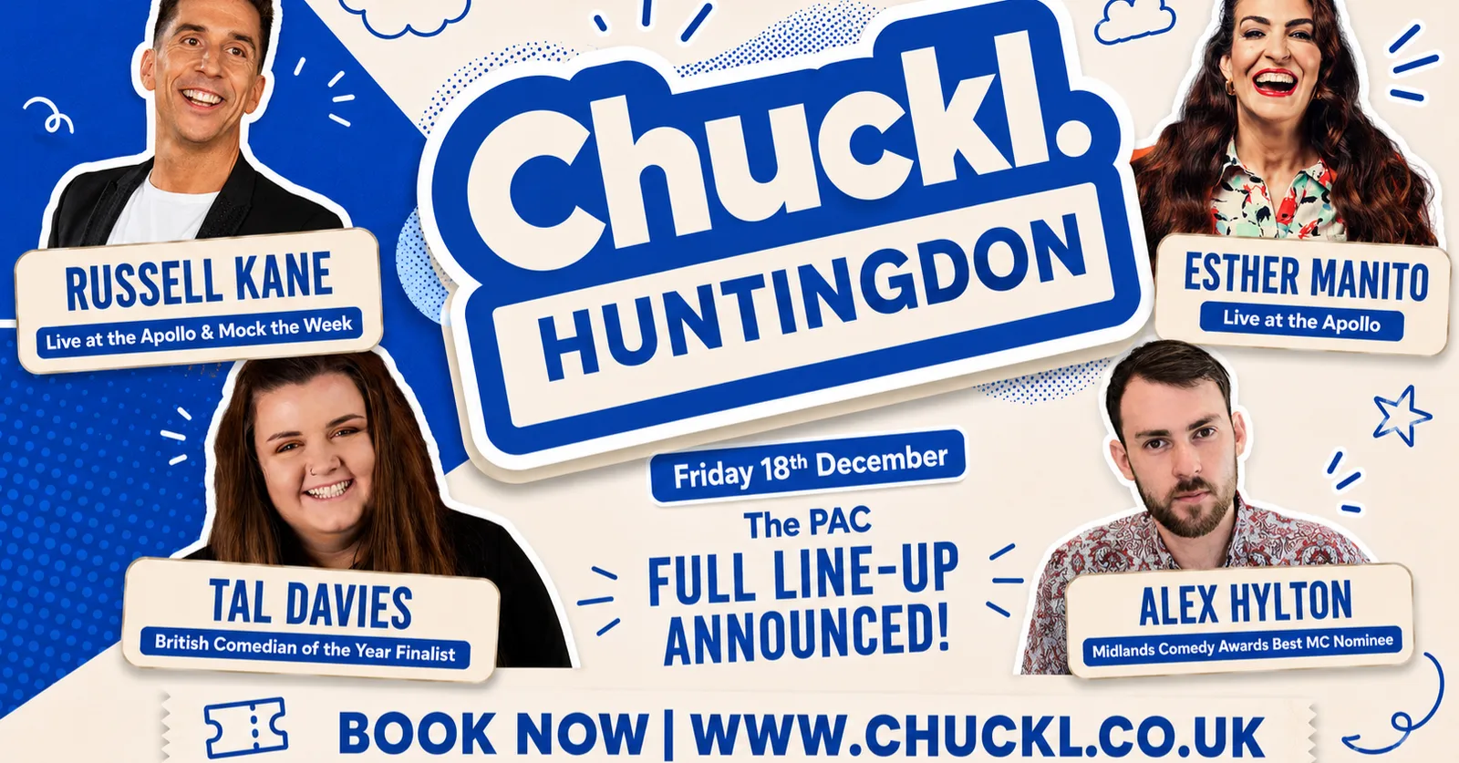 Chuckl. Huntingdon with Russell Kane & Special Guests