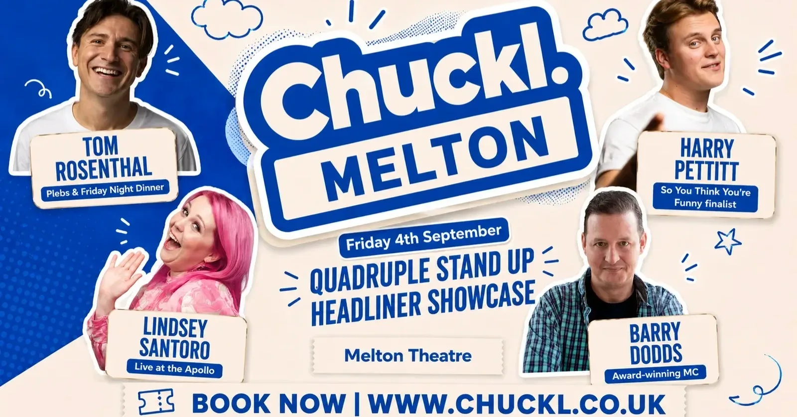 Chuckl. Melton with Tom Rosenthal & Special Guests