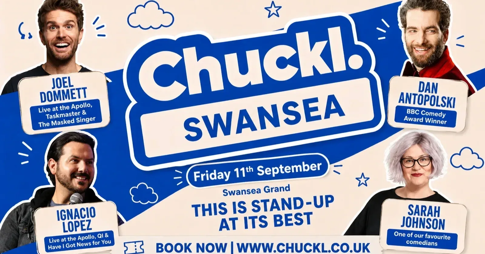 Chuckl. Swansea with Joel Dommett, Ignacio Lopez & Special Guests