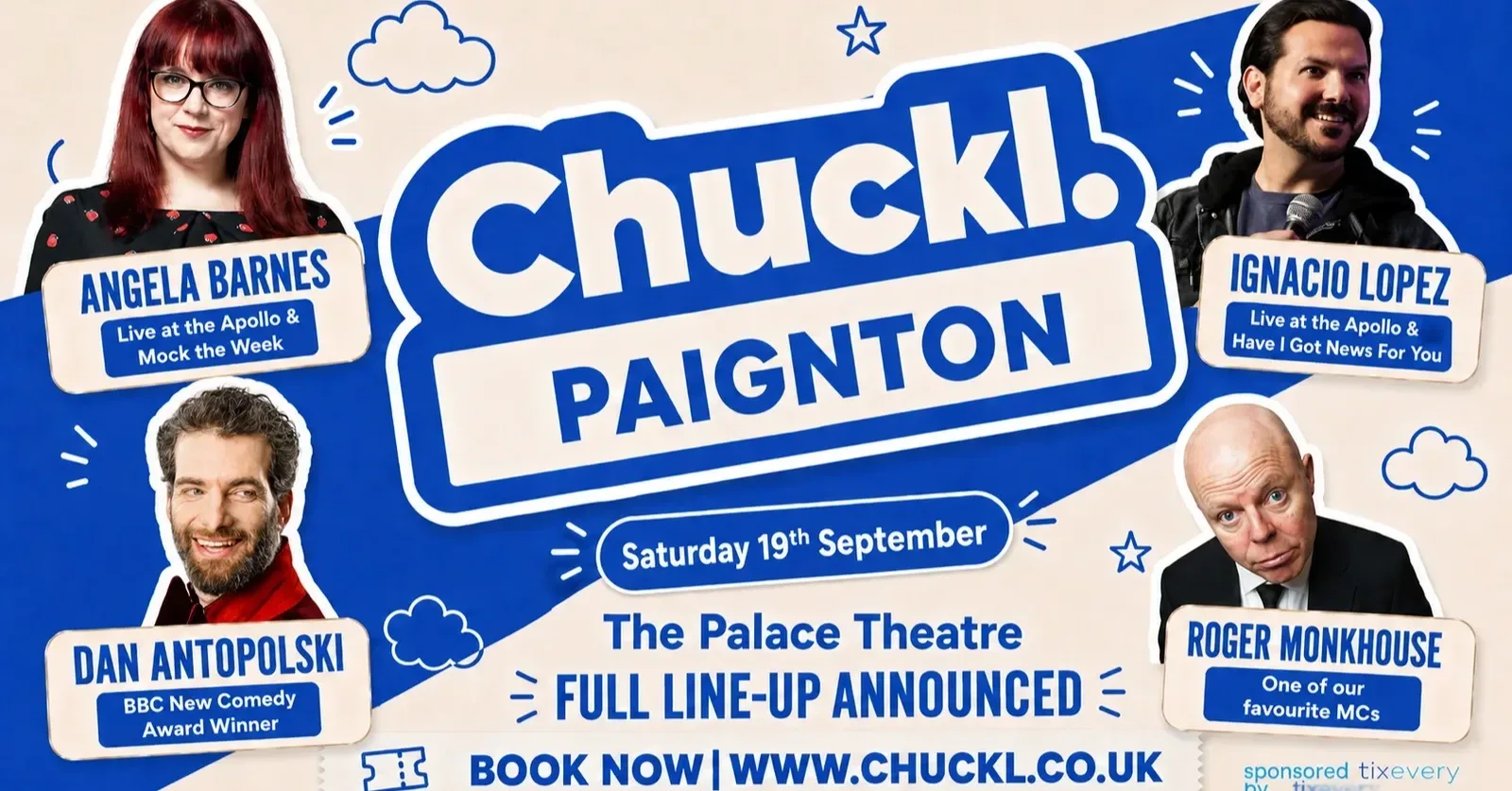Chuckl. Paignton with Angela Barnes, Ignacio Lopez & Special Guests